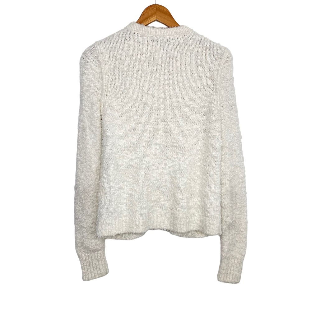 Rag & Bone Knit Womens Christina Textured Cardigan Sz Small Ivory Button Up - Picture 2 of 6